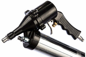 INGRASSATORE PNEUMATICO AD ARIA E MANUALE 400CC PISTOLA POMPA CON TUBI KIT 6 PZ