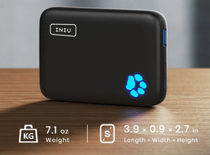 INIU Power Bank Magnetico da 10000 mAh Compatibile con MagSafe Caricabatterie Portatile Wireless veloce PD 20W nero USB-C