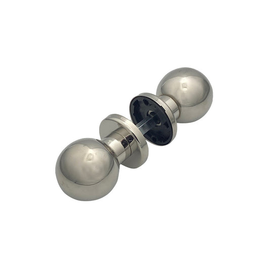 Maniglia su rosetta tonda SAGUATTI  INOX00/50LQ in inox grigio lucido, 2 pezzi