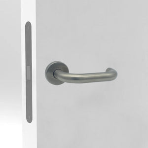 Maniglia tirante per porta  SAGUATTI INOX600A/52M in inox grigio satinato, 2 pezzi