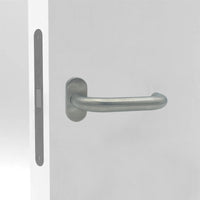 Maniglia tirante per porta  SAGUATTI INOX600B/60M in inox grigio satinato, 2 pezzi
