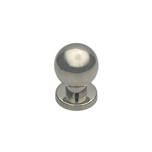 Pomolo fisso per porta SAGUATTI INOX69/50LB in inox grigio lucido