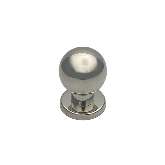 Pomolo fisso per porta SAGUATTI INOX69/50LB in inox grigio lucido