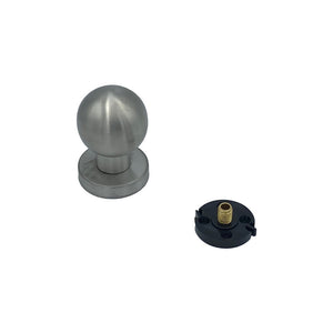 Pomolo fisso per porta SAGUATTI INOX69/50MB in inox grigio satinato