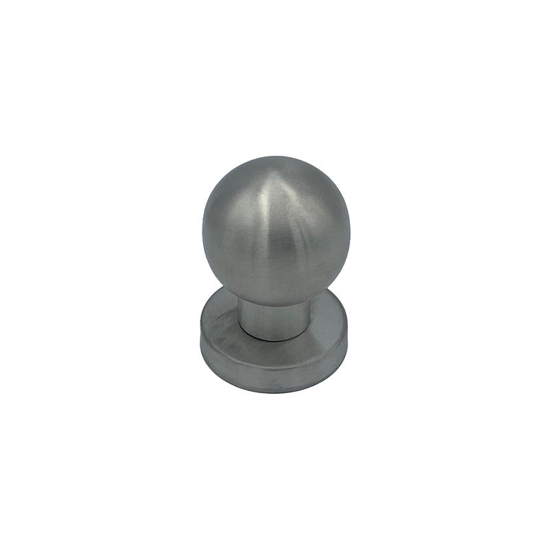 Pomolo fisso per porta SAGUATTI INOX69/50MB in inox grigio satinato