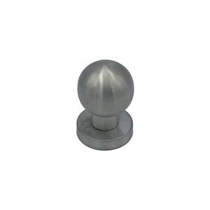 Pomolo fisso per porta SAGUATTI INOX69/50MB in inox grigio satinato