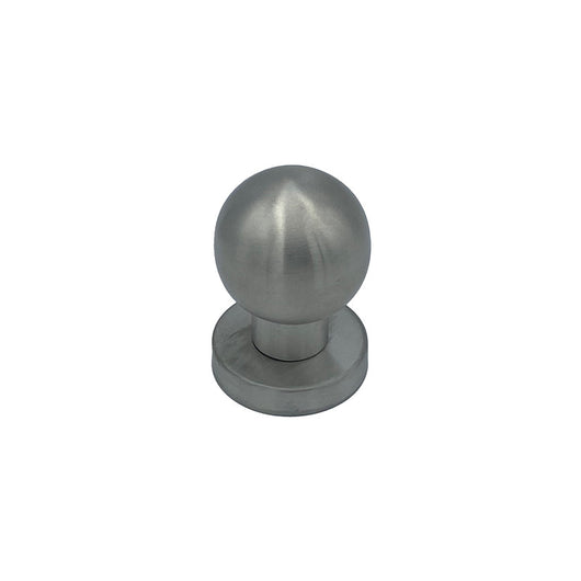 Pomolo fisso per porta SAGUATTI INOX69/50MB in inox grigio satinato