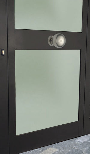 Pomolo fisso per porta SAGUATTI INOX69/70LB in inox grigio lucido