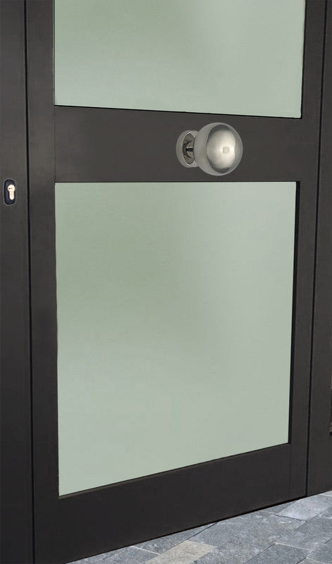 Pomolo fisso per porta SAGUATTI INOX69/70LB in inox grigio lucido