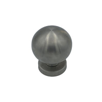 Pomolo fisso per porta SAGUATTI INOX69/70MB in inox grigio satinato