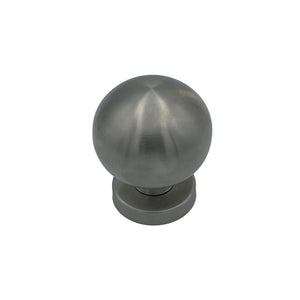 Pomolo fisso per porta SAGUATTI INOX69/70MB in inox grigio satinato