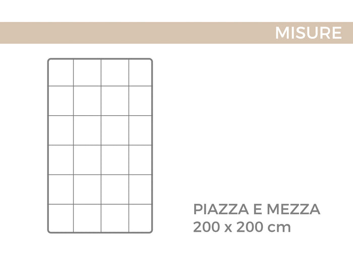 Interno Imbottitura Piumino Invernale 300gr/mq In Piuma D'Oca Bicolor - 1 Piazza e Mezza - Azzurro-Blu