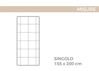 Interno Imbottitura Piumino Invernale 300gr/mq In Piuma D'Oca Bicolor - Singolo - Grigio Ch-Sc