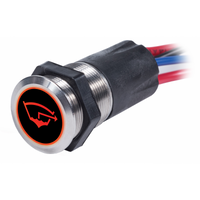 INTERRUTTORE A LED BLU-ROSSO OFF-ON