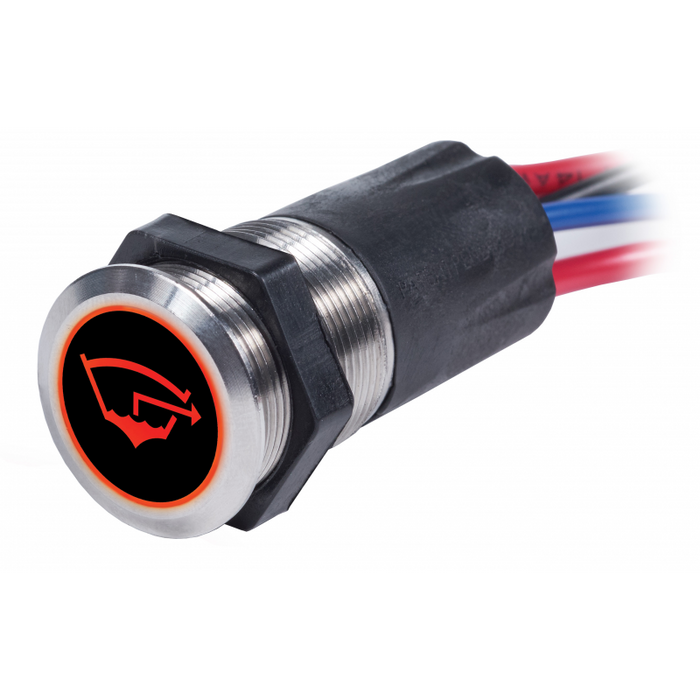 INTERRUTTORE A LED BLU-ROSSO OFF-ON