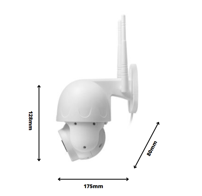 Telecamera ptz wi-fi esterno proxe 2 megapixel