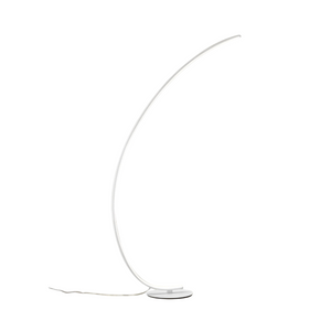 Lampada da terra Iole led dimmerabile 30W luce calda 3000K - Piantana colore Bianco satinato, design moderno in alluminio, IP20