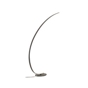 Lampada da terra Iole led dimmerabile 30W luce calda 3000K - Piantana colore titanio, design moderno in alluminio, IP20
