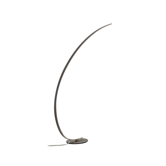 Lampada da terra Iole led dimmerabile 30W luce calda 3000K - Piantana colore titanio, design moderno in alluminio, IP20