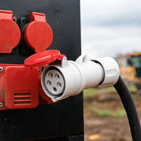 Presa mobile diritta industriale rossa 3p+t 16a trifase 380v ip44 gw62008h