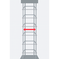 Staffe armatura ferro 50x50 cm strutture cemento disponibili diverse quantità *** pezzi 100, confezione 1