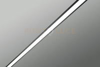 IPSO profilo gesso e alluminio nero con copertura opalina l.200cm