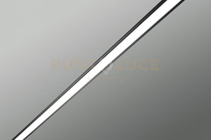 IPSO profilo gesso e alluminio nero con copertura opalina l.200cm