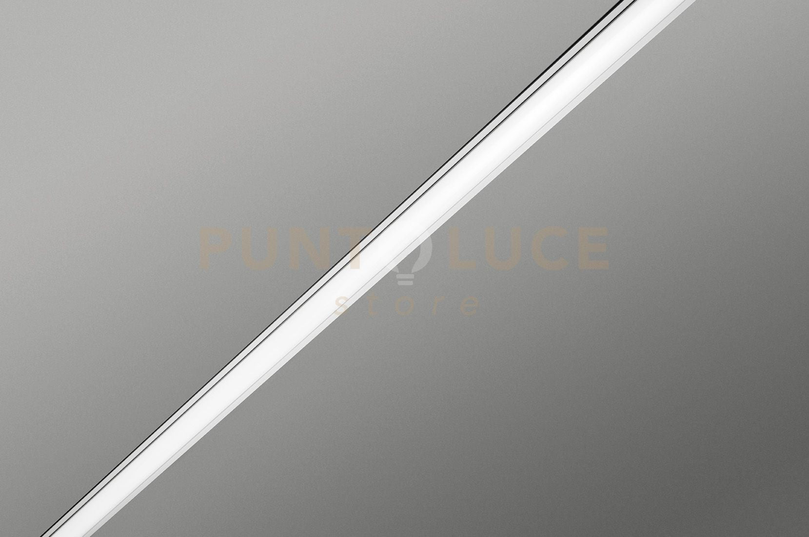 IPSO profilo gesso per ambienti umidi in cartongesso  e alluminio bianco con copertura opalina 200cm