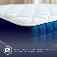 Materasso singolo 90 X 200 Molle Insacchettate e Memory Foam | Altezza 30 cm | Anallergico e traspirante | Dispositivo Medico Classe 1 | Prodotto in Italia