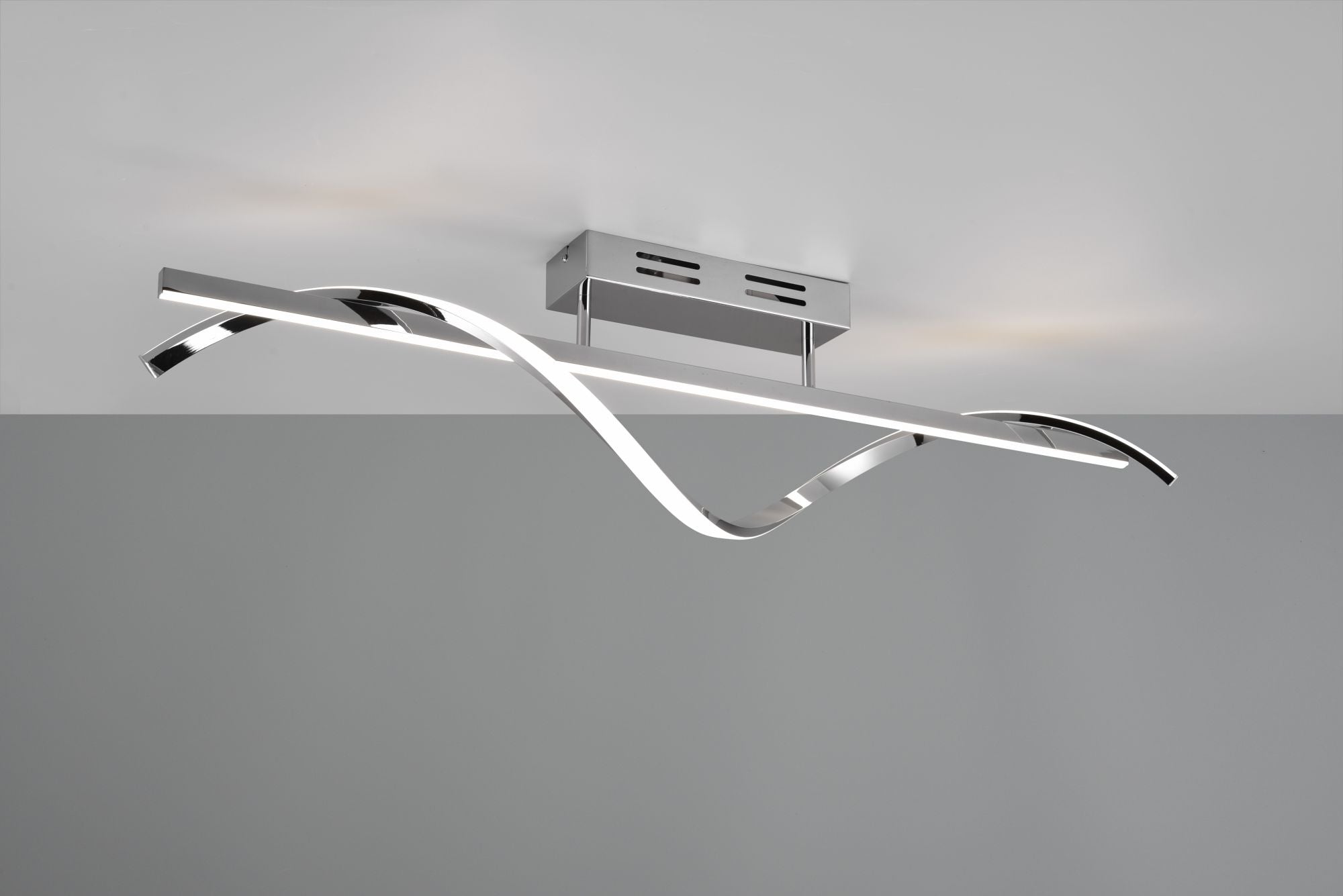 ISABEL PLAFONIERA LED 26W 3000lm, 4000K CROMATA CON DIMMERAZIONE CON INTERRUTTORE L. 100CM