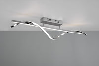 ISABEL PLAFONIERA LED 26W 3000lm, 4000K CROMATA CON DIMMERAZIONE CON INTERRUTTORE L. 100CM