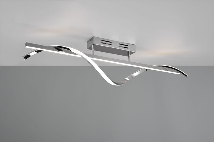 ISABEL PLAFONIERA LED 26W 3000lm, 4000K CROMATA CON DIMMERAZIONE CON INTERRUTTORE L. 100CM