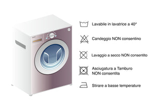 Telo Arredo Multiuso Linea Pensieri Delicati In 100% Cotone Disegno Primavera - Matrimoniale - Verde
