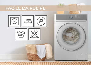 Telo Arredo Copridivano Multiuso Copritutto Misto Cotone Modello Multirighe - 180x260 - Silver