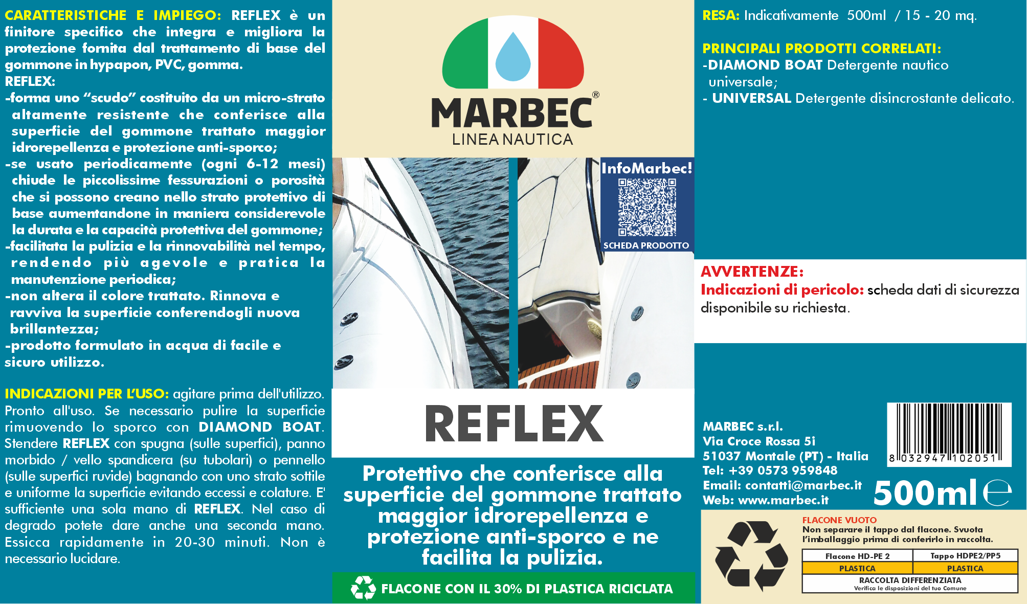 Protettivo per gommoni REFLEX   500ML
