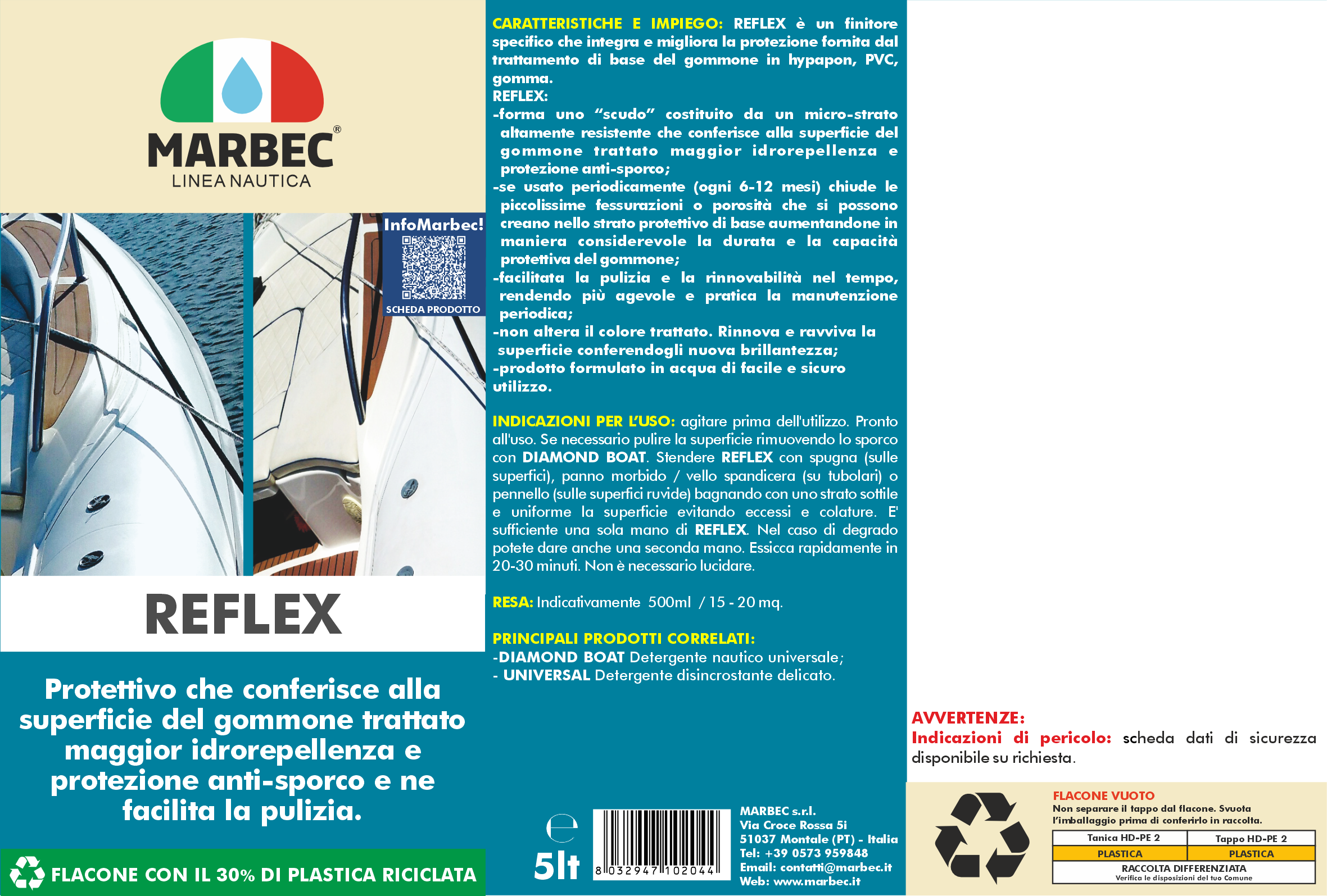 Protettivo per gommoni REFLEX   5LT