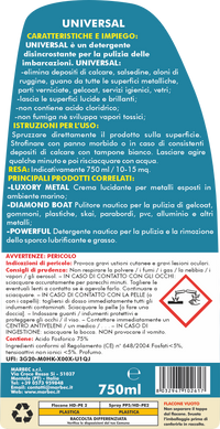 Detergente disincrostante nautico UNIVERSAL   750ML