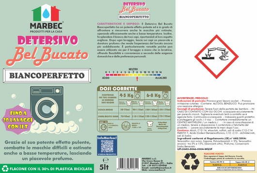 DETERSIVO BelBucato BiancoPerfetto 5LT