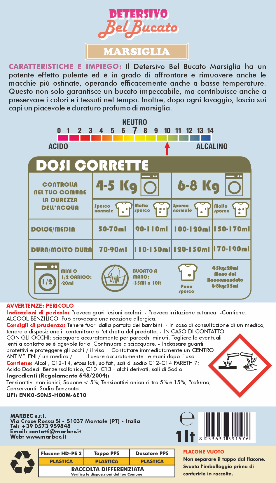 DETERSIVO BelBucato Marsiglia 1LT