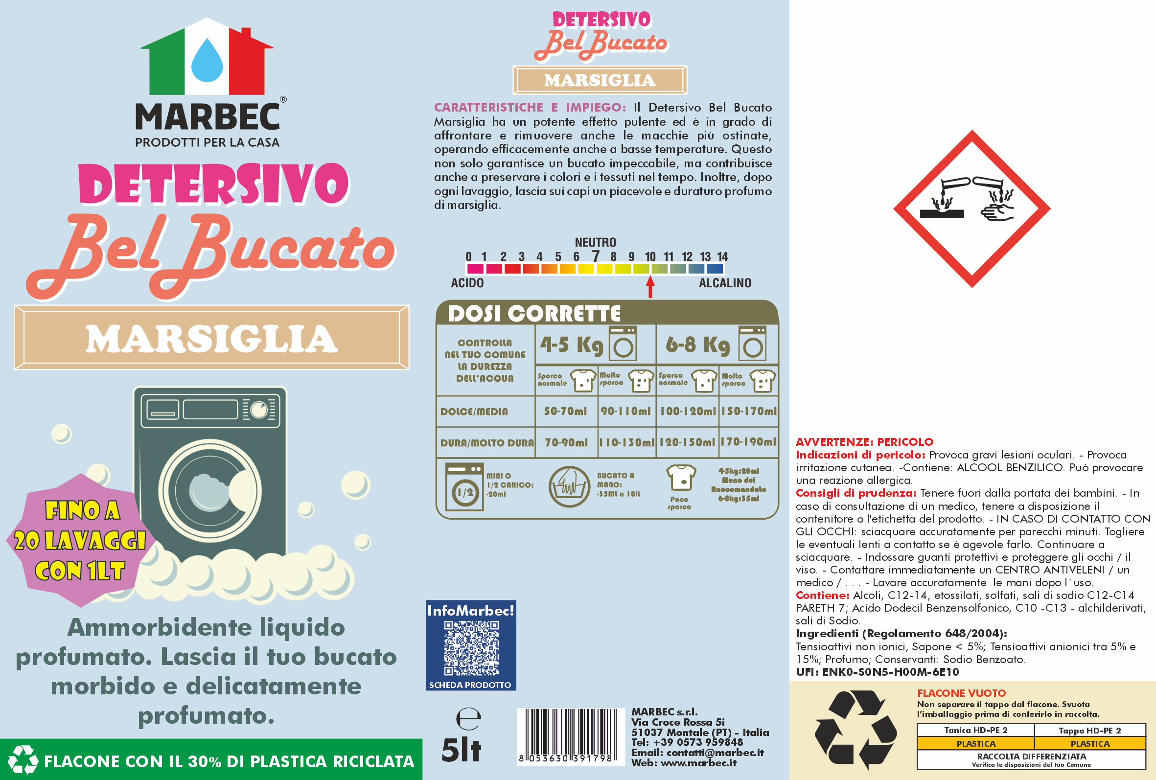 DETERSIVO BelBucato Marsiglia 5LT