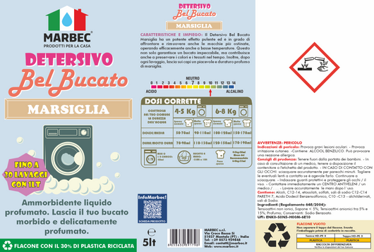 DETERSIVO BelBucato Marsiglia 5LT