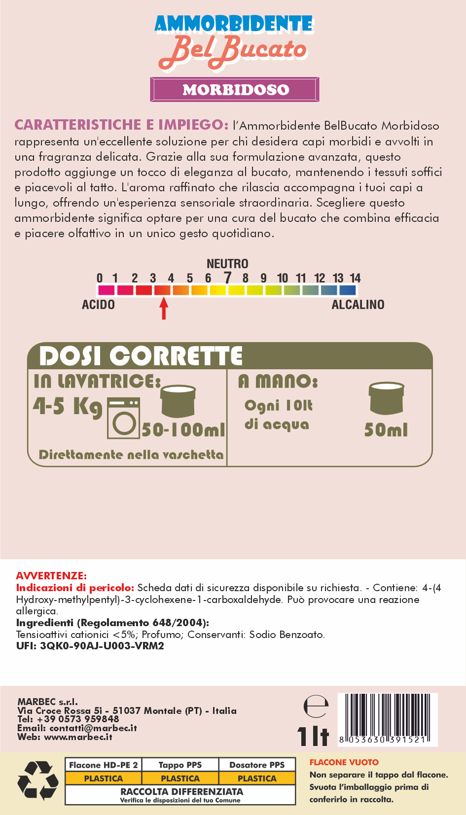AMMORBIDENTE BelBucato Morbidoso 1LT