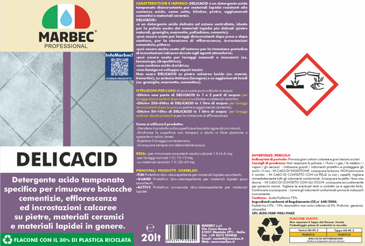 Acido tamponato DELICACID   20LT