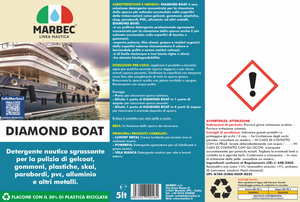 Detergente nautico multiuso DIAMOND BOAT   5LTx4Pz