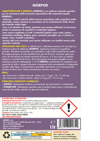 Come rimuovere boiacche epossidiche NOEPOX   1LT detergent + Tampone NERO