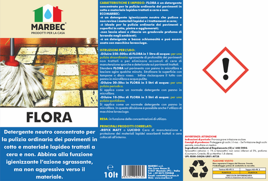 Pulizia pavimenti FLORA   10LT