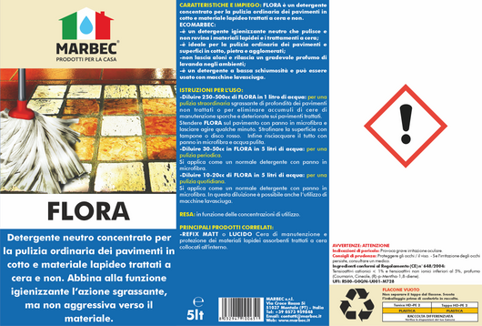 Pulizia pavimenti FLORA   5LT