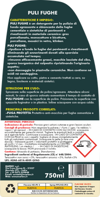 Come pulire le fughe dei pavimenti PULI FUGHE   750ML + Spazzola Fuginator