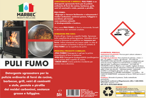 Detergente Rapido per Forni, Barbecue e Vetri Caminetti | PULI FUMO 5LTx4Pz