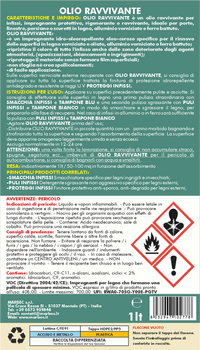 Restauro legno verniciato OLIO RAVVIVANTE   1LTx6Pz